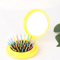 Portable Folding Mirror Comb With Scalp Massage Brush Travel Hair Brush Mirror Compact Design 7