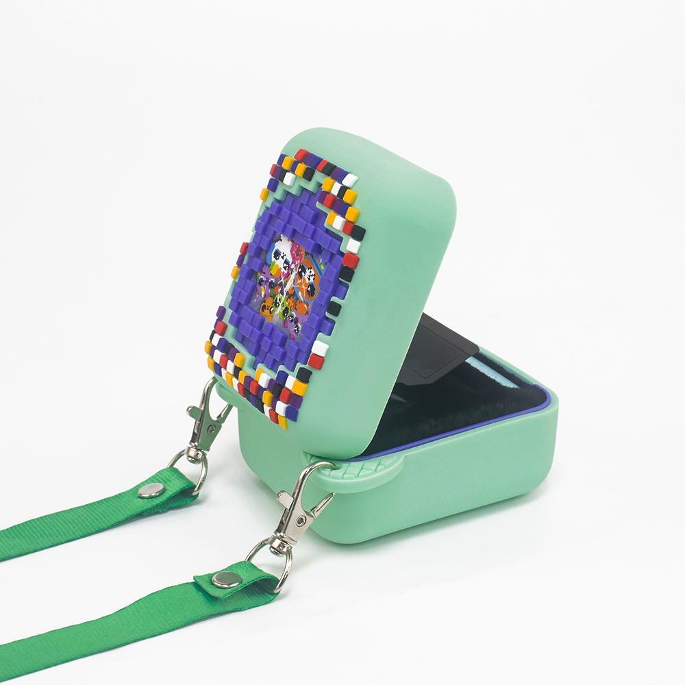 Bitzee Pet Machine Silicone Protective Case Pink with Lanyard Shockproof Carrying Cover