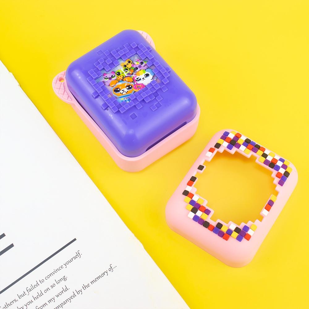 Bitzee Pet Machine Silicone Protective Case Pink with Lanyard Shockproof Carrying Cover