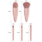 Portable Makeup Brush Set With Mirror Compact Travel Makeup Brushes 5 Piece Mini Kit 3