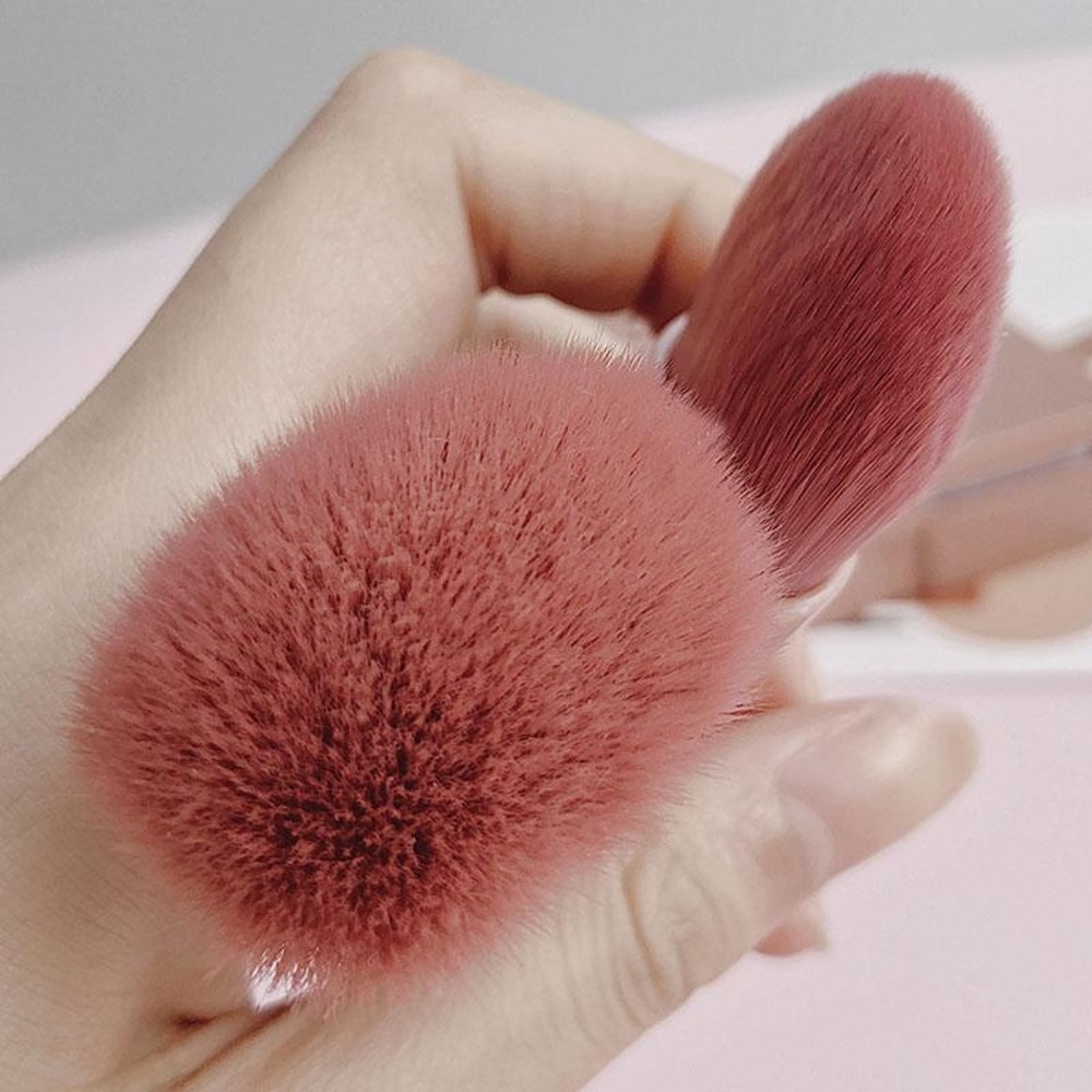 Portable Makeup Brush Set With Mirror Compact Travel Makeup Brushes 5 Piece Mini Kit 10