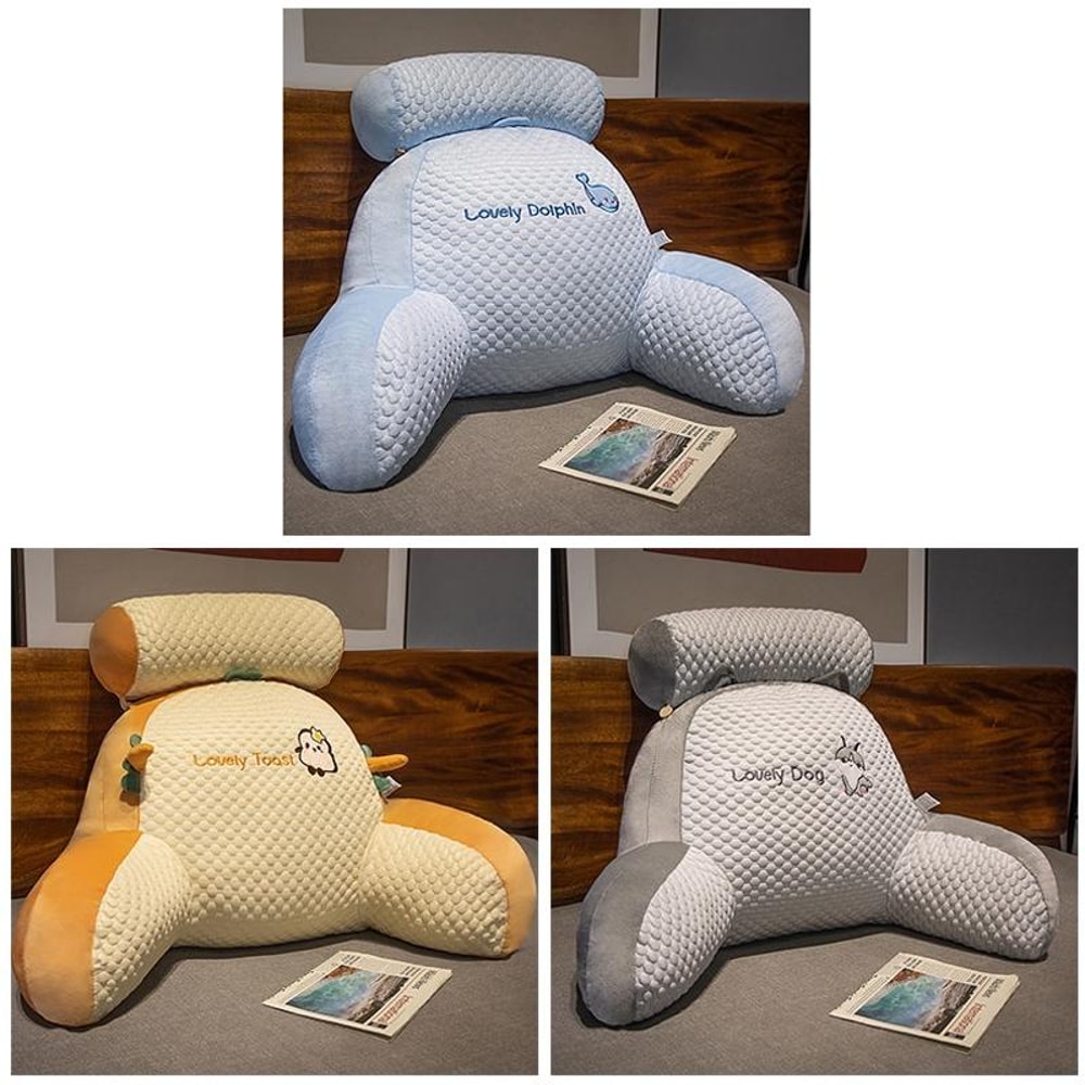 Soft-Packed Bedside Cushion Waist Pillow Sofa Tatami Lumbar Support Pillow Medium Husky