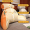 Soft-Packed Bedside Cushion Waist Pillow Sofa Tatami Lumbar Support Pillow Medium Husky