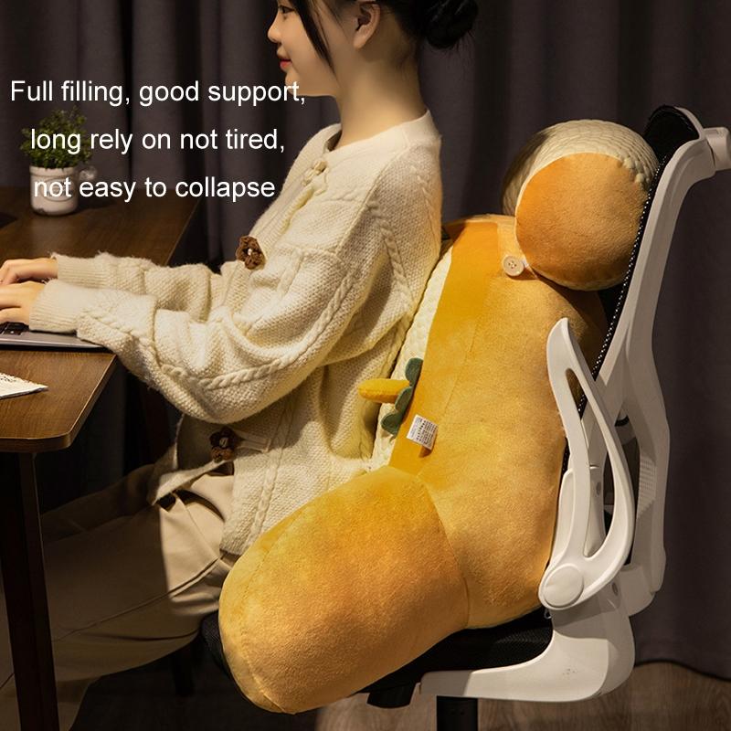 Soft-Packed Bedside Cushion Waist Pillow Sofa Tatami Lumbar Support Pillow Medium Husky