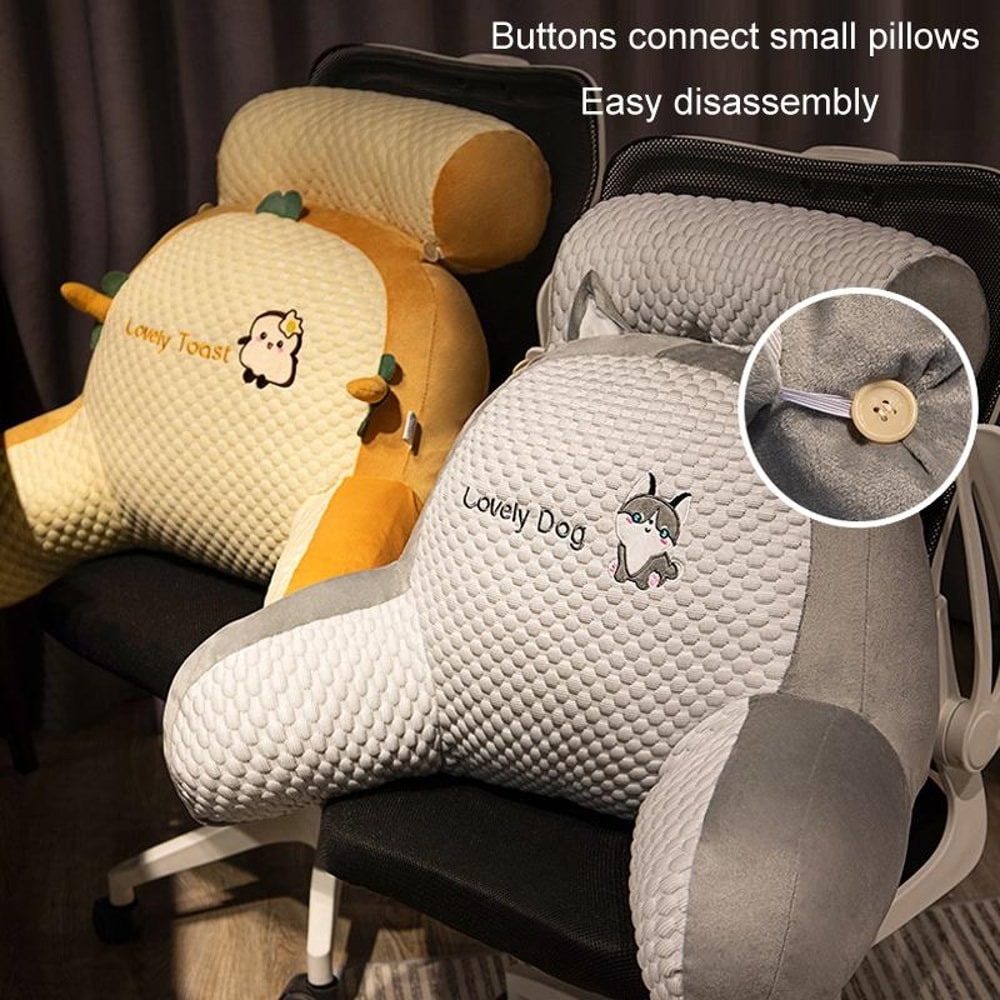 Soft-Packed Bedside Cushion Waist Pillow Sofa Tatami Lumbar Support Pillow Medium Husky