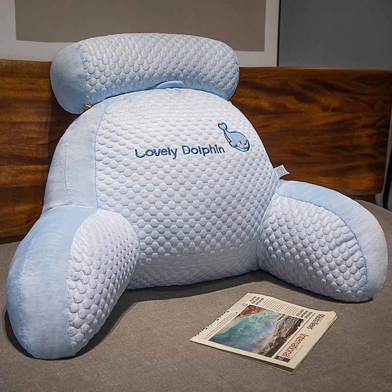 Soft-Packed Bedside Cushion Waist Pillow Sofa Tatami Lumbar Support Pillow Medium Husky