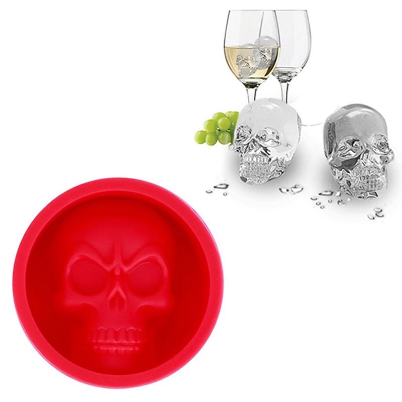 Skull Ice Cube Mold Silicone Whiskey Ice Mold For Creative Drinks And Cocktails 5