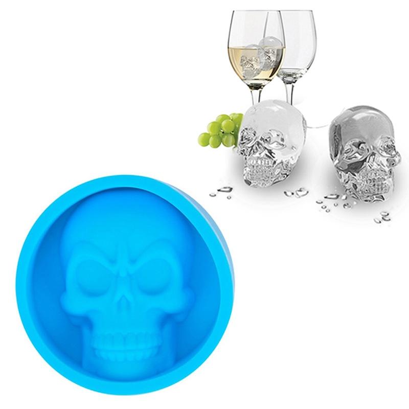 Skull Ice Cube Mold Silicone Whiskey Ice Mold For Creative Drinks And Cocktails 6
