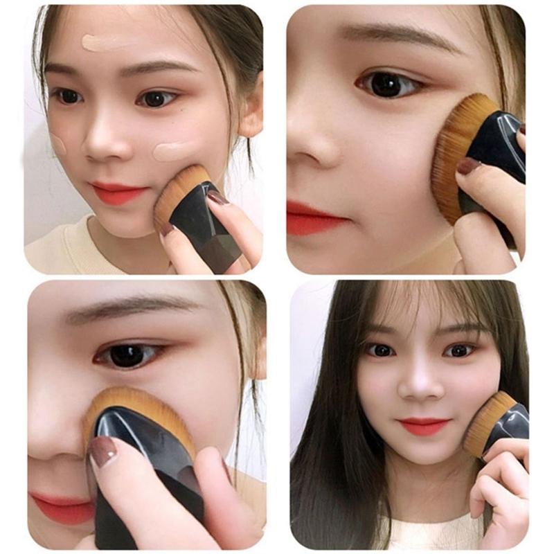 Petal Shape Foundation Brush For Flawless Makeup Blending And Powder Application 6