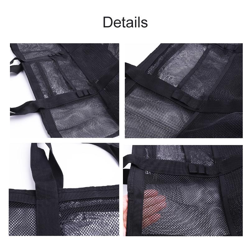 Large Capacity Mesh Swimming Tote Beach Bag with 8 Pockets Lightweight Travel Storage Organizer
