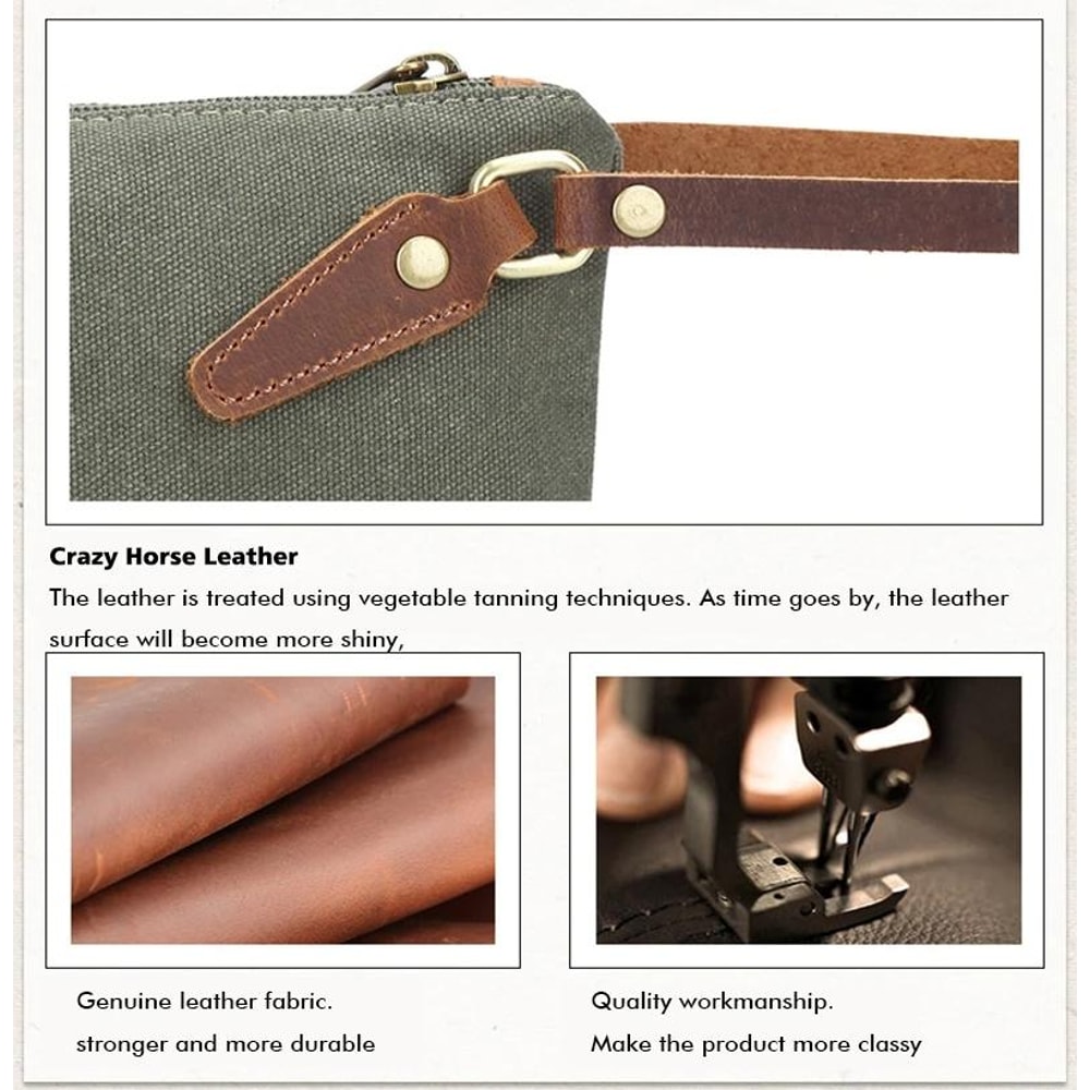 Canvas Travel Makeup Bag Large Capacity Cosmetic Storage Pouch 3