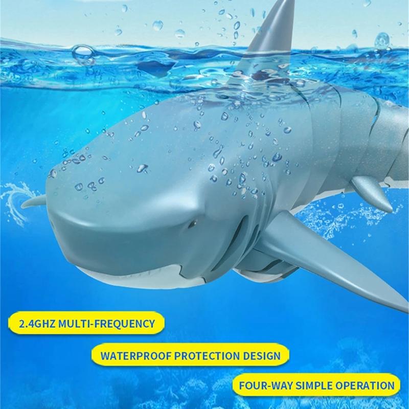 Waterproof Remote Control Shark Toy RC Shark Simulation Toy for Kids & Adults