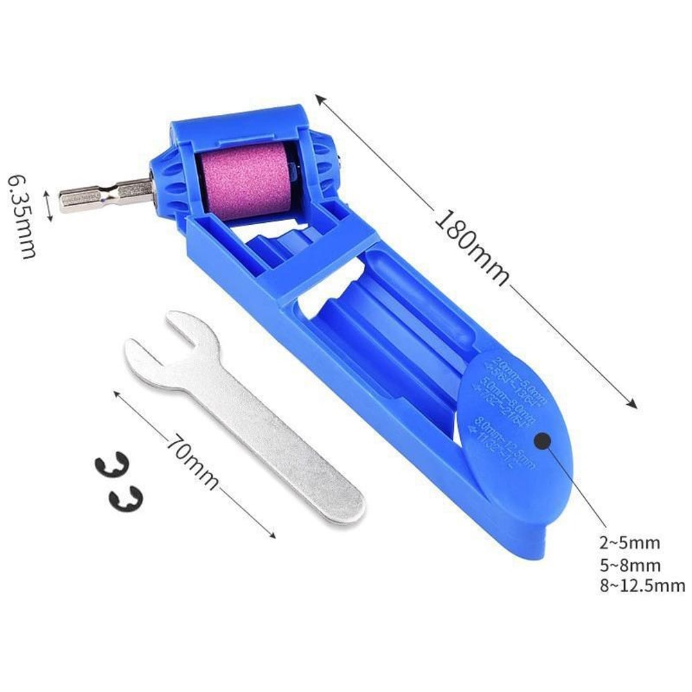 Portable Drill Bit Sharpener Tool Electric Drill Powered Drill Bit Sharpener For Fast Precision Gri 4