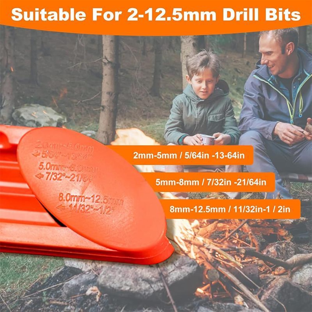 Portable Drill Bit Sharpener Tool Electric Drill Powered Drill Bit Sharpener For Fast Precision Gri 5