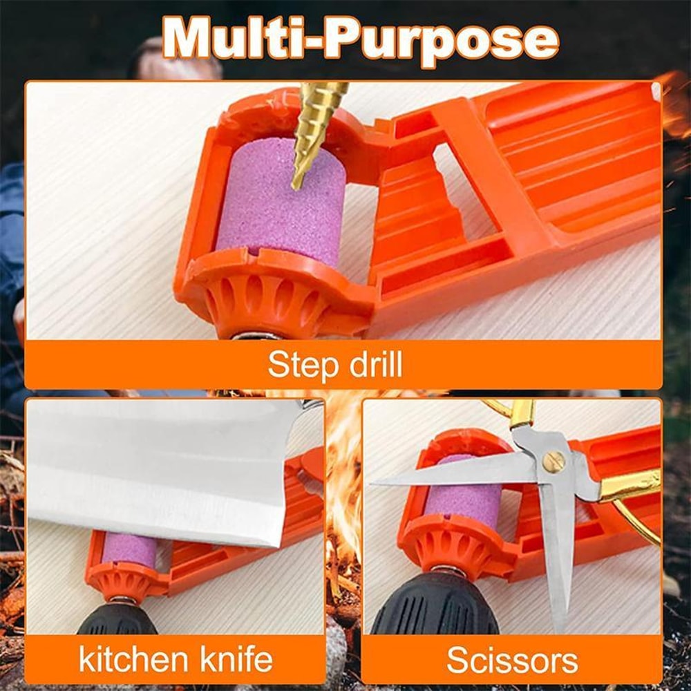 Portable Drill Bit Sharpener Tool Electric Drill Powered Drill Bit Sharpener For Fast Precision Gri 6