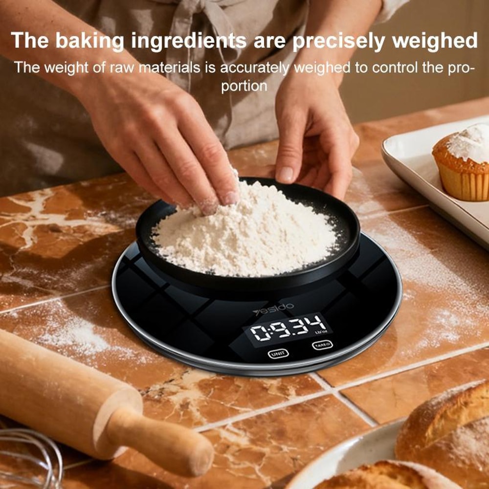 Precision Digital Kitchen Scale 5kg High Accuracy Food Weighing Scale With LCD Display 4