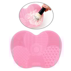 silicone makeup brush cleaner mat pad for deep cleaning brushes