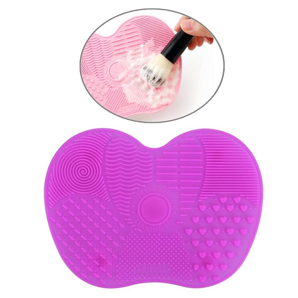 Silicone Makeup Brush Cleaner Mat Pad for Deep Cleaning Brushes