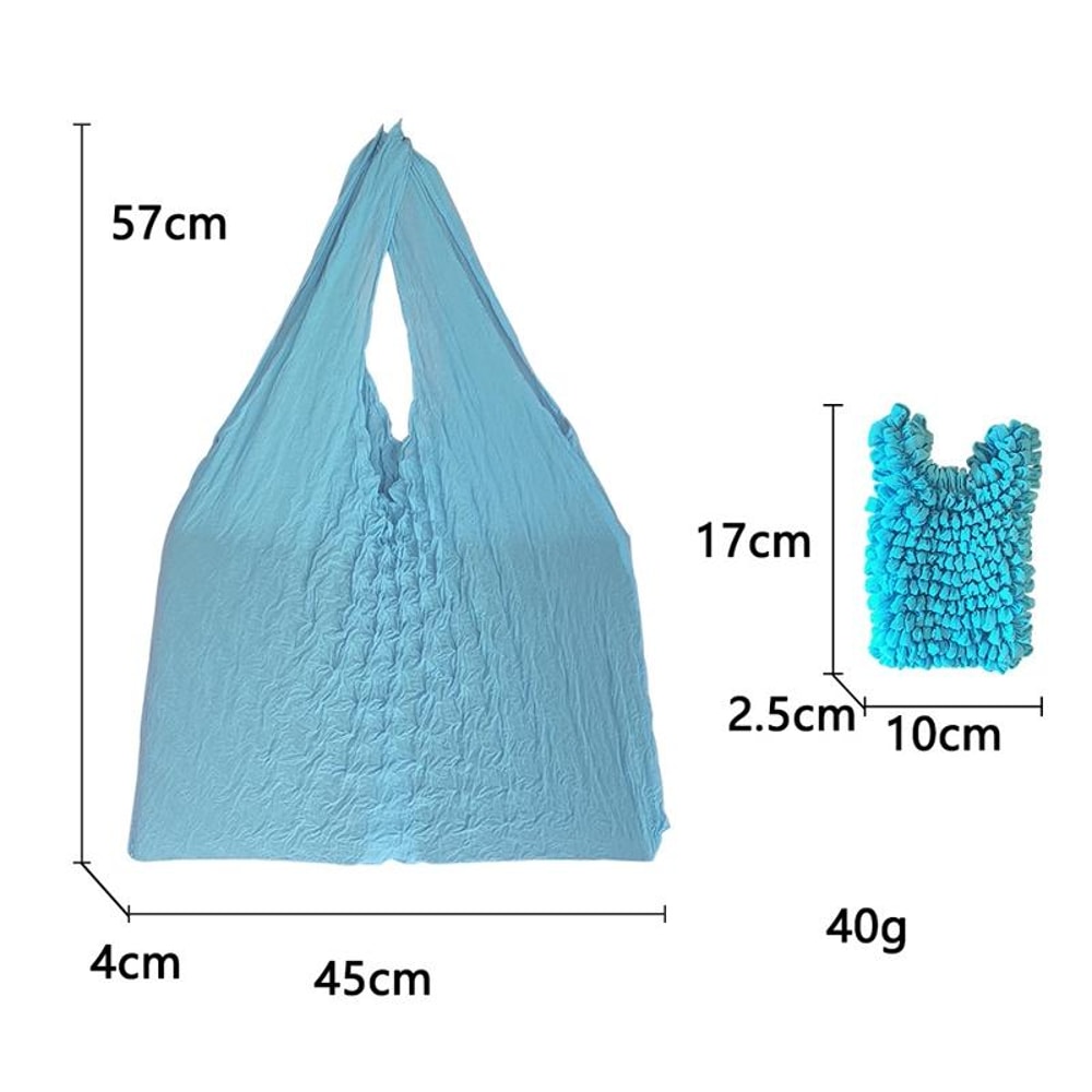 Expandable Magic Bubble Tote Bag Large Capacity Pleated Shopping Bag 5
