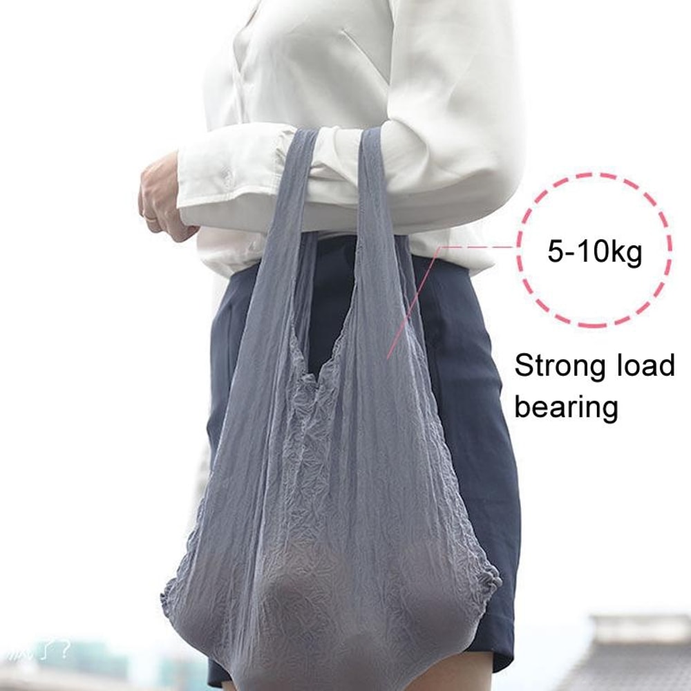 Expandable Magic Bubble Tote Bag Large Capacity Pleated Shopping Bag 2