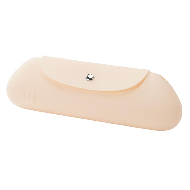 Silicone Makeup Brush Organizer Bag Portable Waterproof Cosmetic Travel Case 1
