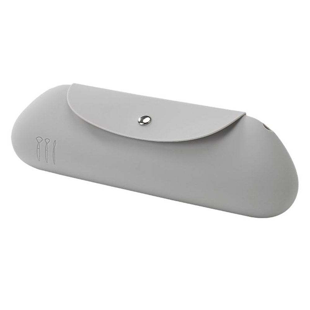 Silicone Makeup Brush Organizer Bag Portable Waterproof Cosmetic Travel Case 2