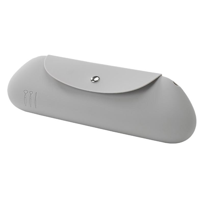 Silicone Makeup Brush Organizer Bag Portable Waterproof Cosmetic Travel Case 2