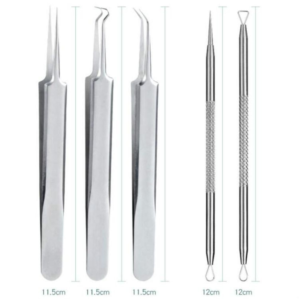 Professional Stainless Steel Blackhead Removal Tool Kit Acne Extractor Set 7