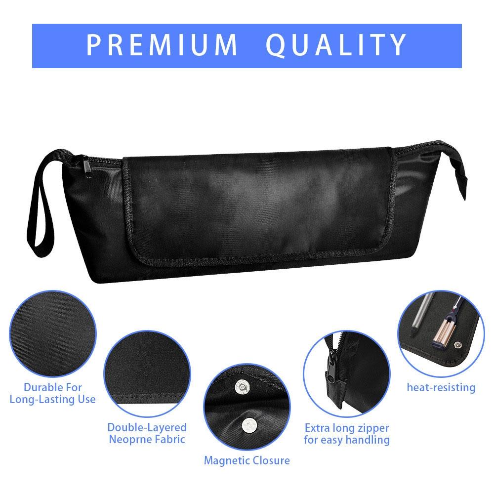 Hair Tool Storage Bag For Hair Dryer Curling Iron And Toiletries 1