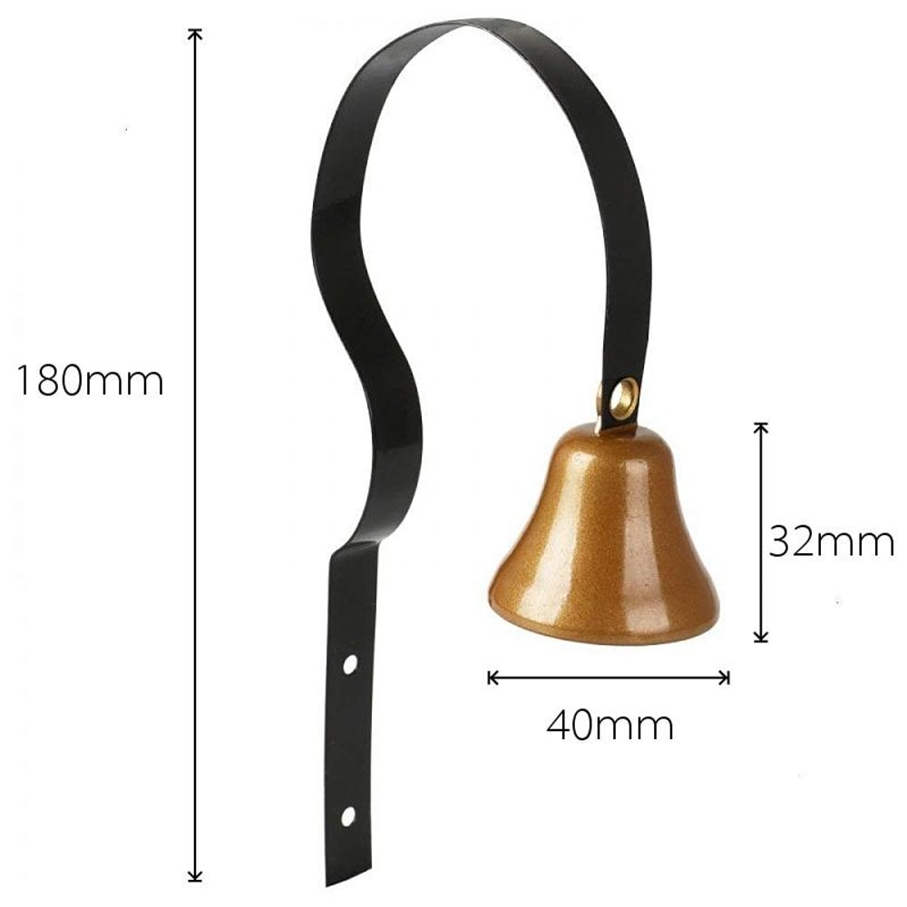 Retro Christmas Bell Metal Wall Doorbell & Dog Training Bell for Home Decor