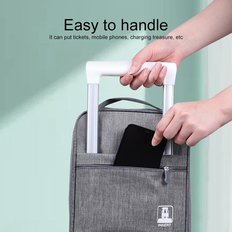 Large Capacity Travel Shoe Bag Pink Nylon Shoe Storage Organizer 4