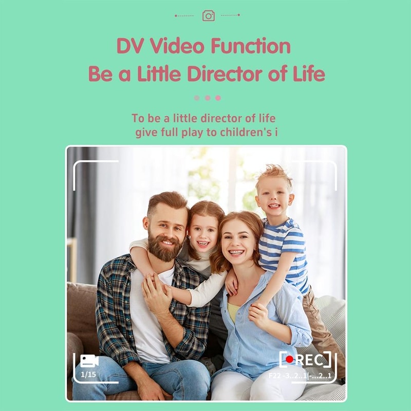 Kids Instant Print Camera Cartoon Mini Digital Printing Camera for Children Selfie Photo Fun