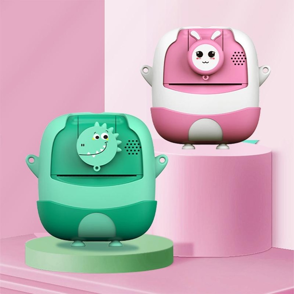 Kids Instant Print Camera Cartoon Mini Digital Printing Camera for Children Selfie Photo Fun