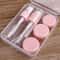 Travel Size Toiletry Bottles Set Pink Leakproof Cosmetic Containers Kit 0