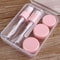 Travel Size Toiletry Bottles Set Pink Leakproof Cosmetic Containers Kit 0