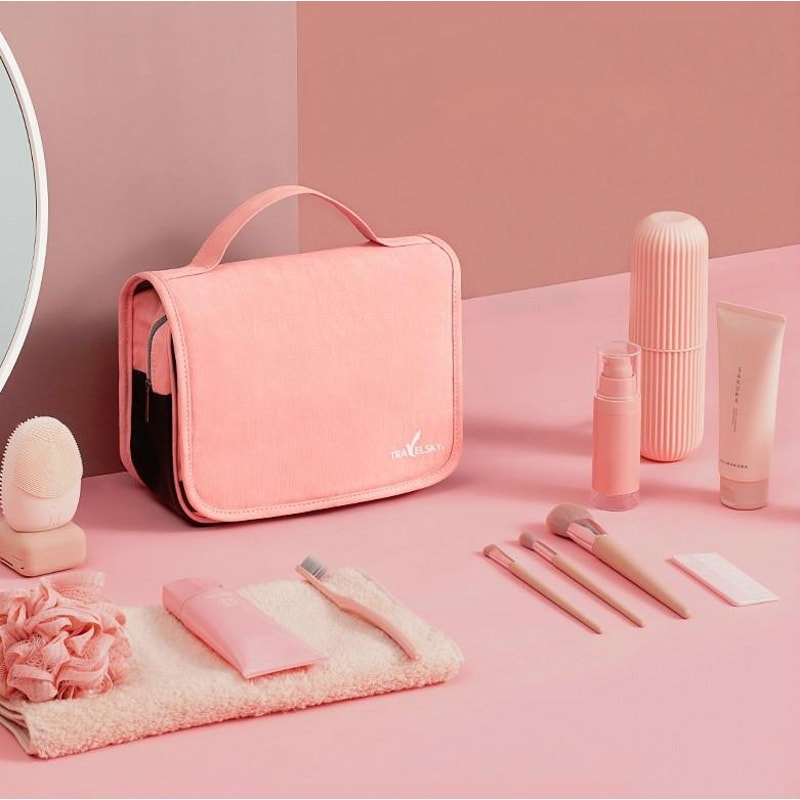 Travelsky Waterproof Cosmetic Bag Large Capacity Travel Toiletry Organizer 2