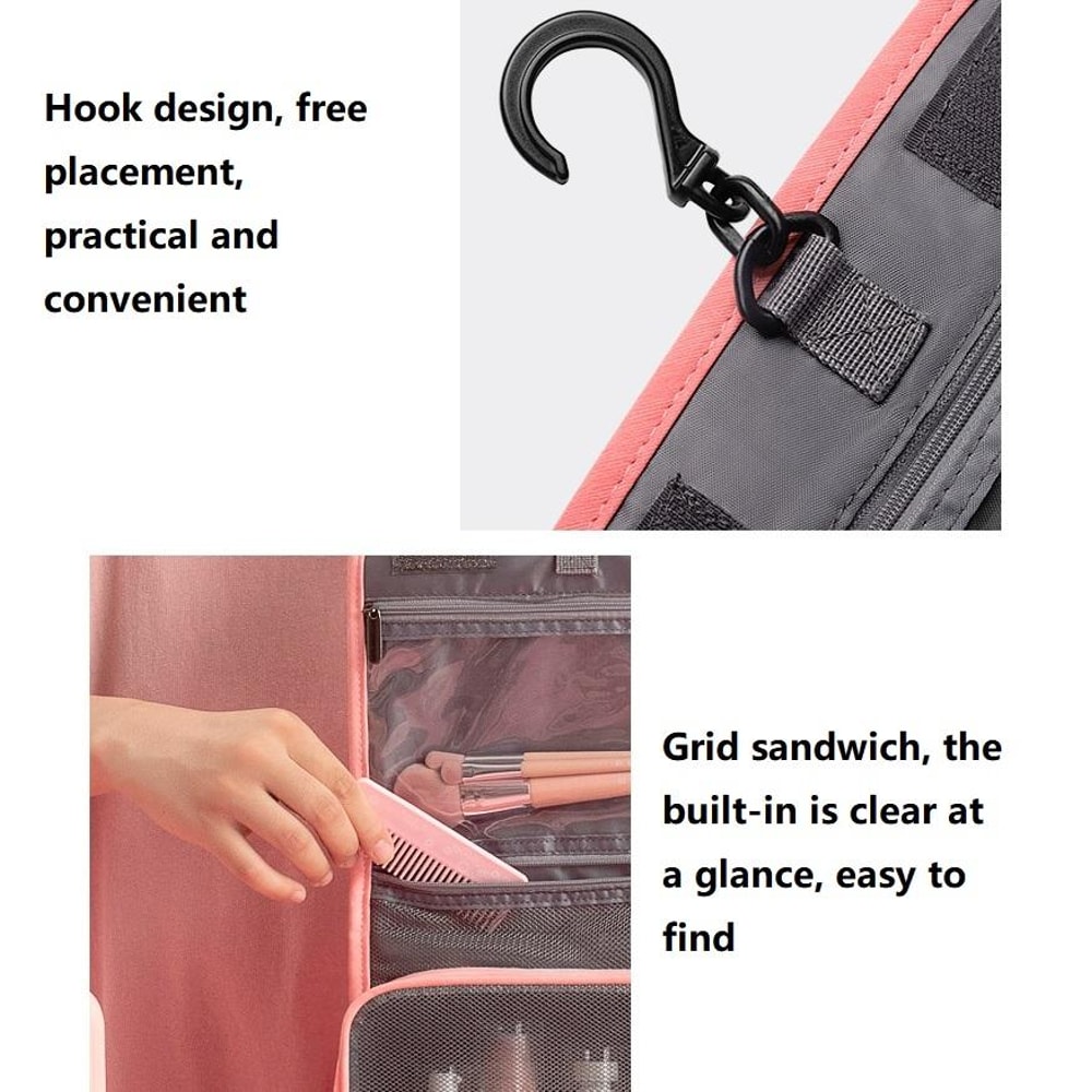 Travelsky Waterproof Cosmetic Bag Large Capacity Travel Toiletry Organizer 4