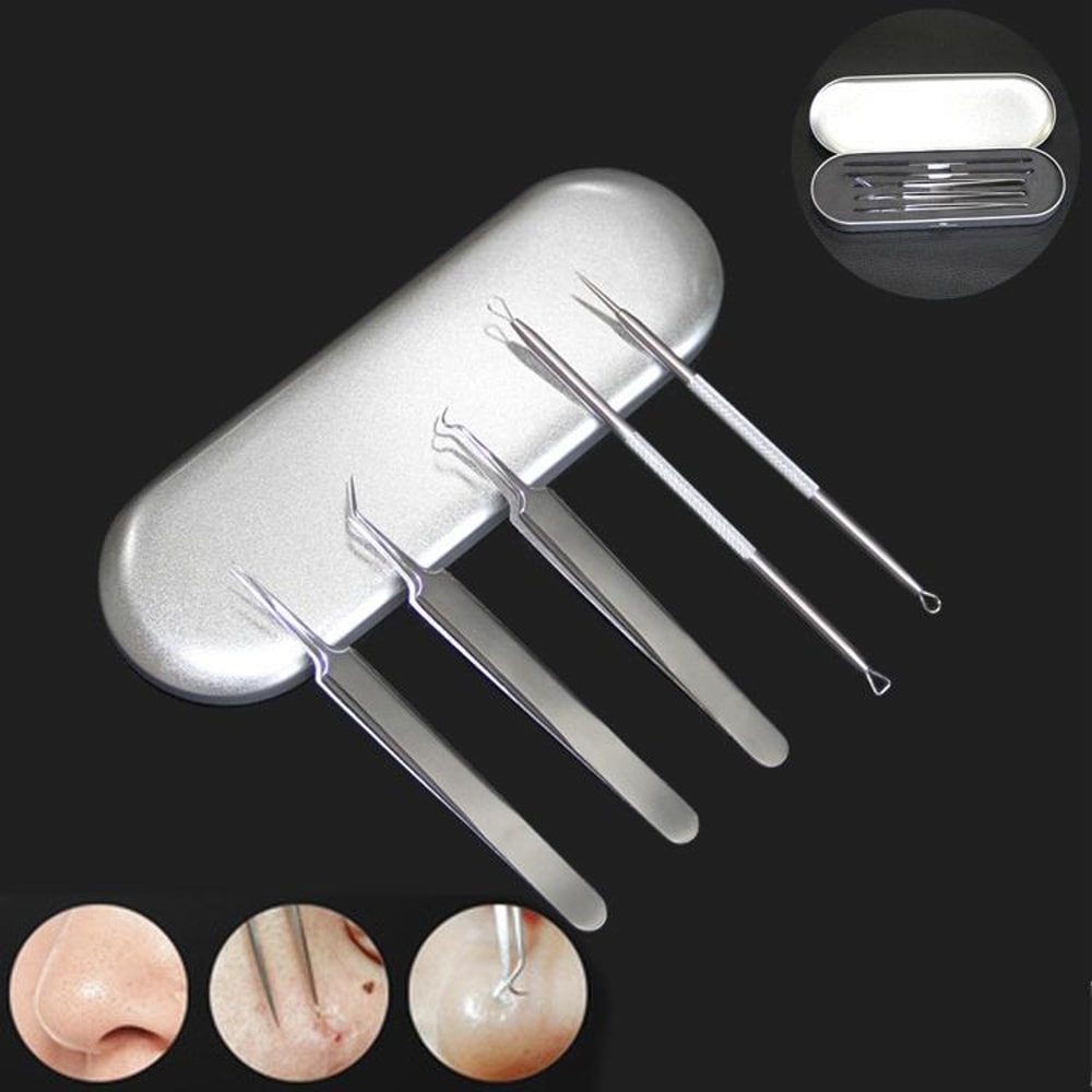 Professional Blackhead Remover Kit Blackhead Extractor Tool Set For Acne Pimple Care 1