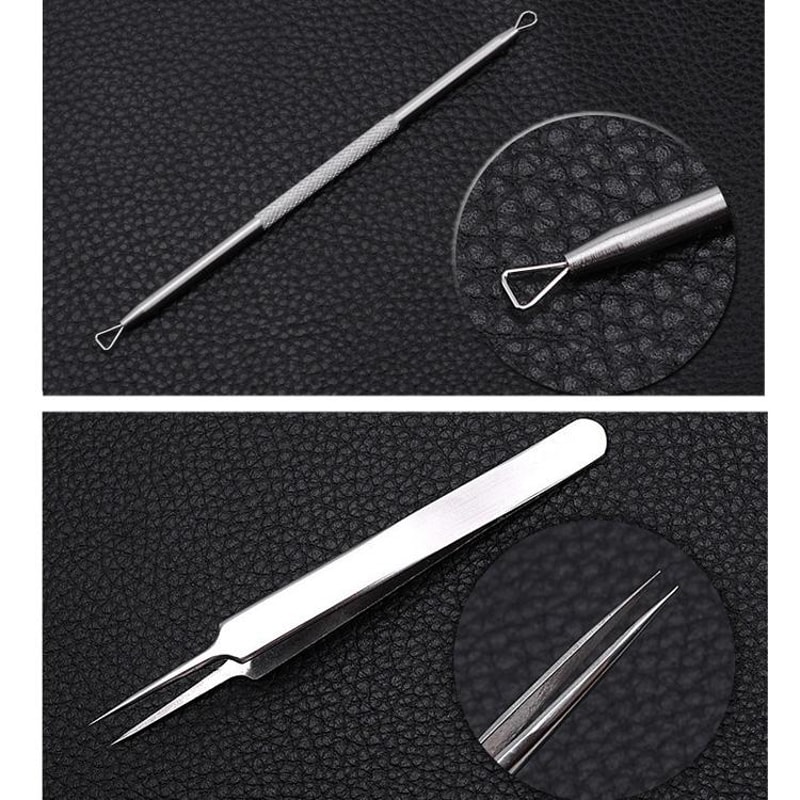 Professional Blackhead Remover Kit Blackhead Extractor Tool Set For Acne Pimple Care 3