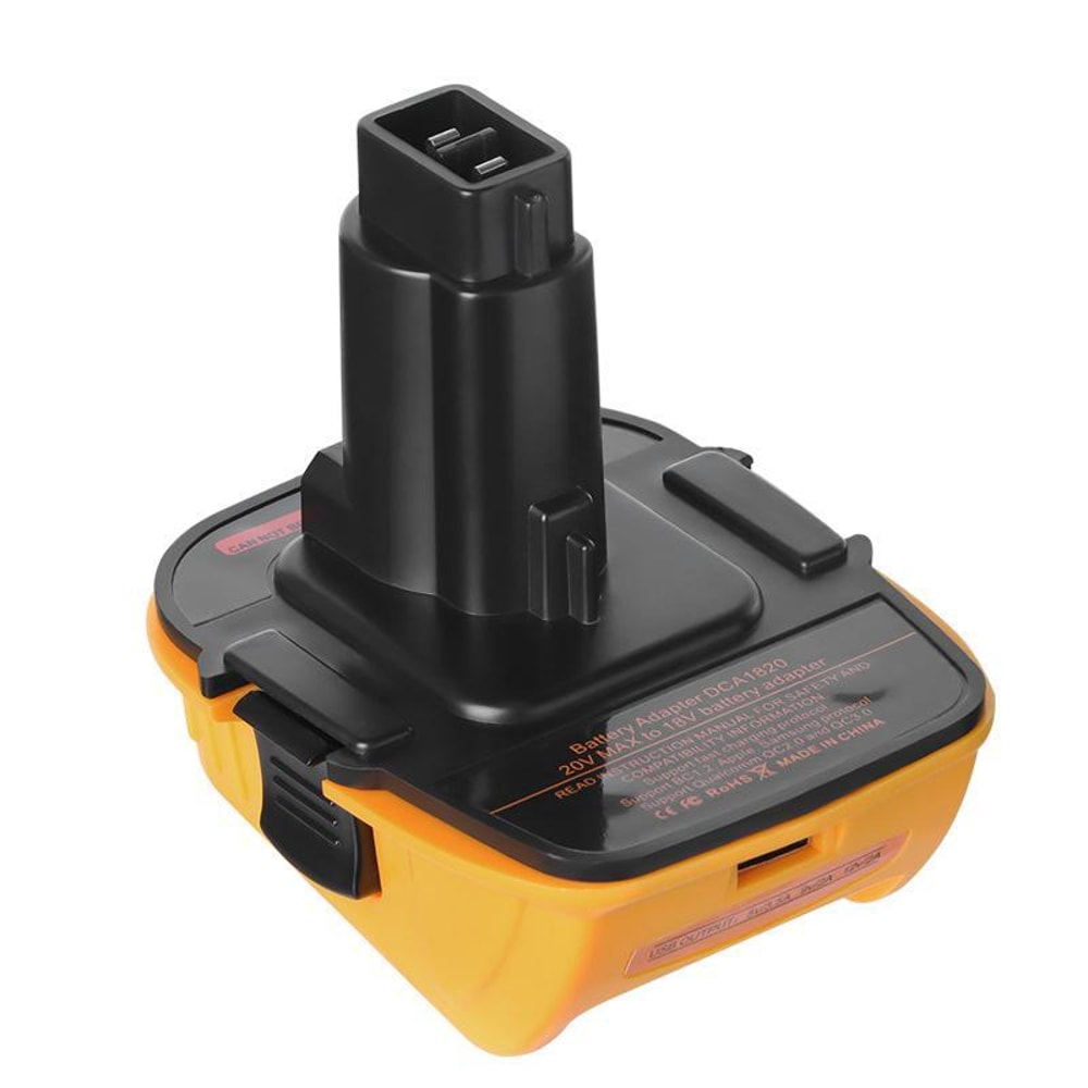 Battery Adapter Converter with USB Port DCA1820 Tool Adapter