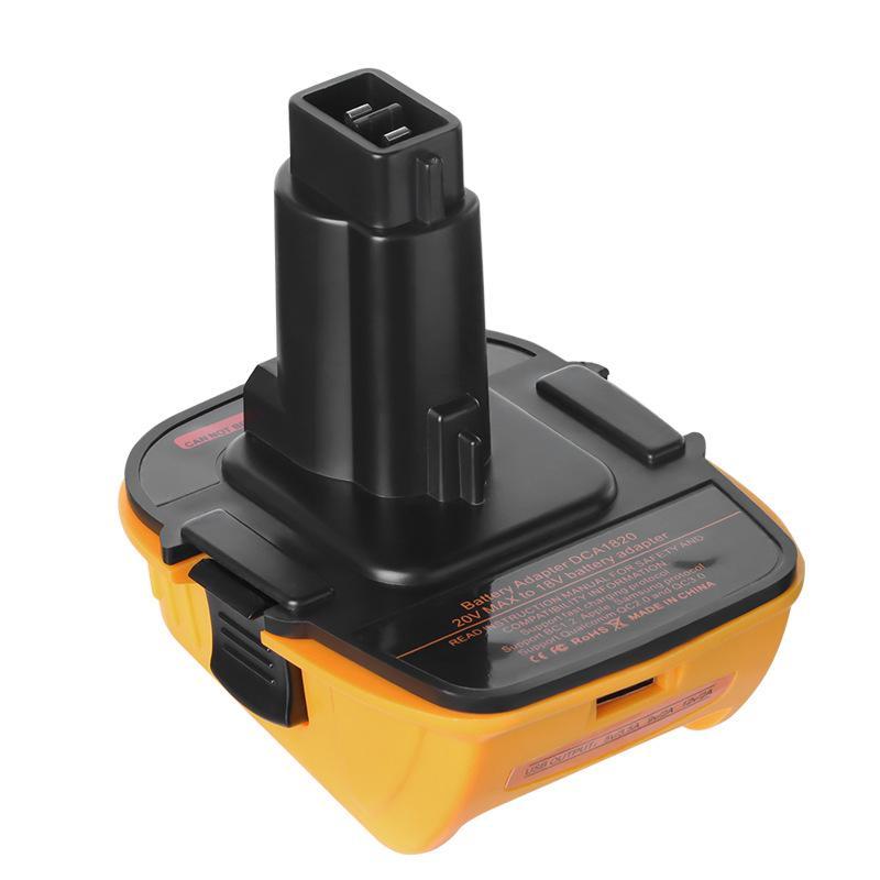Battery Adapter Converter with USB Port DCA1820 Tool Adapter