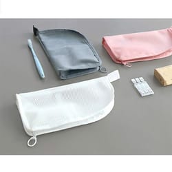 waterproof travel toiletry bag and cosmetic brush organizer