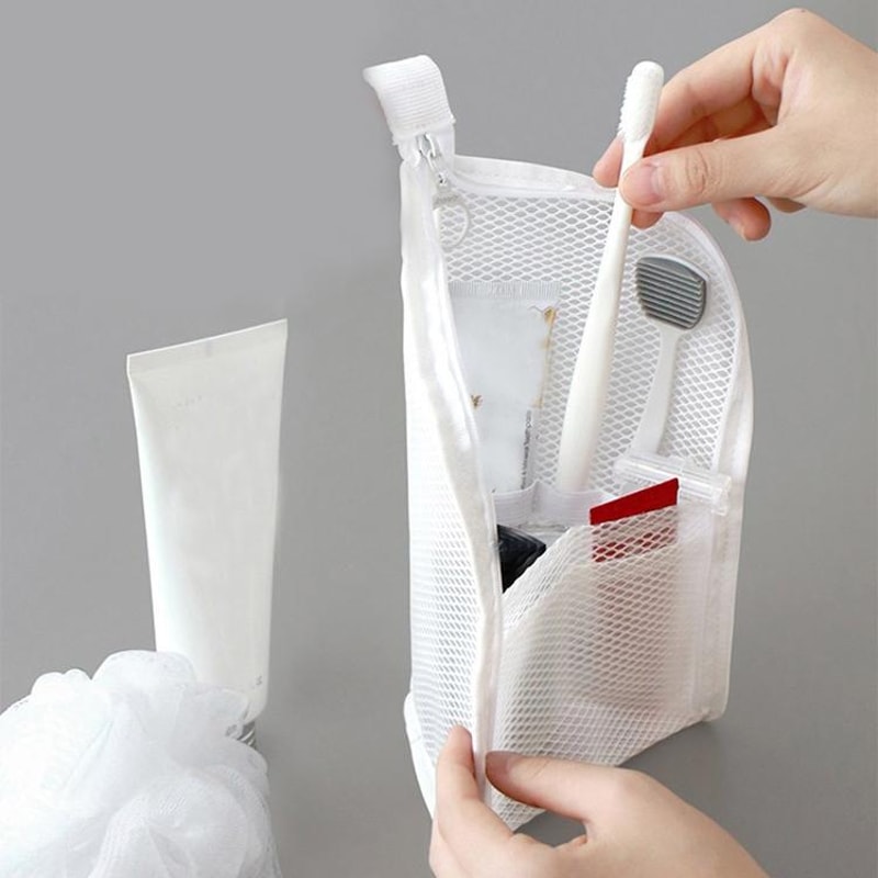 Waterproof Travel Toiletry Bag and Cosmetic Brush Organizer