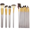 Professional 18 Piece Makeup Brush Set Premium Beige Cosmetic Brushes Kit With Travel Case 2