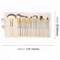 Professional 18 Piece Makeup Brush Set Premium Beige Cosmetic Brushes Kit With Travel Case 3