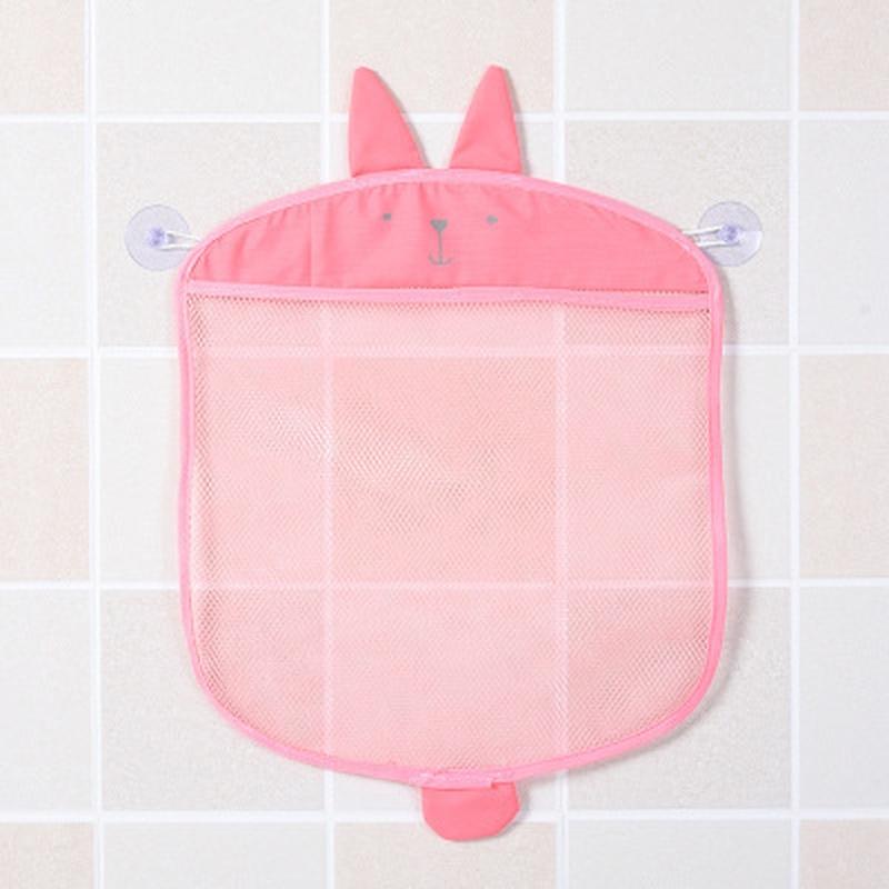 Cartoon Mesh Bath Toy Organizer With Suction Cup Wall Storage Bag 1