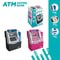 Electronic ATM Piggy Bank for Kids with Card Swipe, Password Lock, Coin & Cash Savings Safe