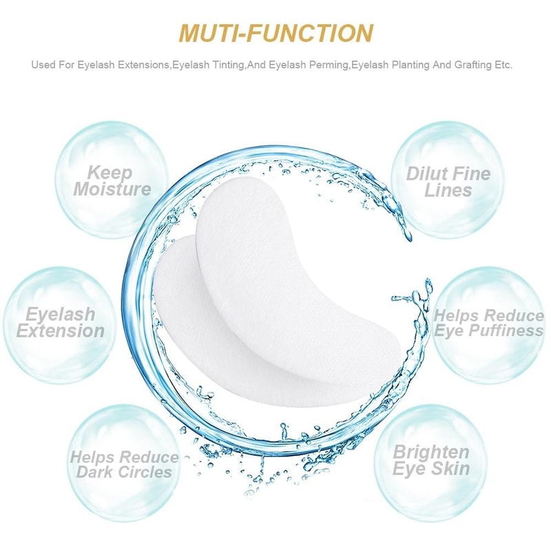 Lint Free Eyelash Extension Under Eye Pads Hydrating Gel Eye Patches For Lash Artists 1