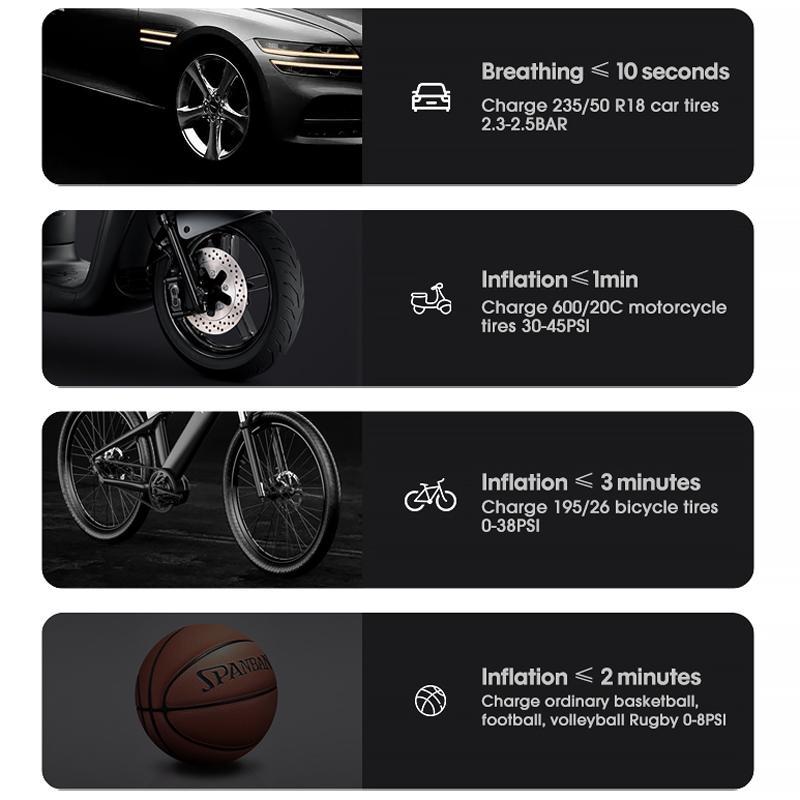 Portable Intelligent Digital Display Car Tire Inflator Electric Air Compressor Pump