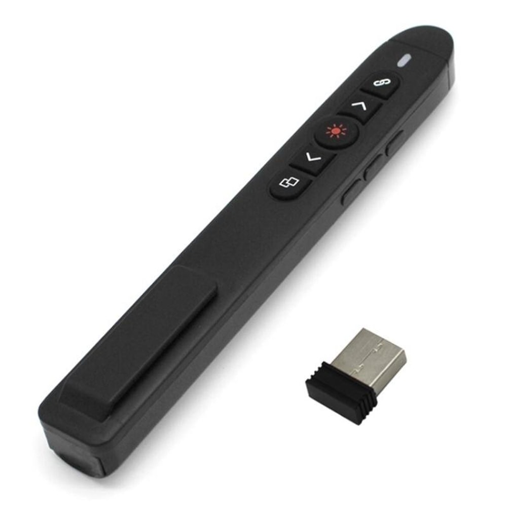 Wireless Presentation Clicker Laser Pointer Remote Presenter Flip Pen for PC & Projector